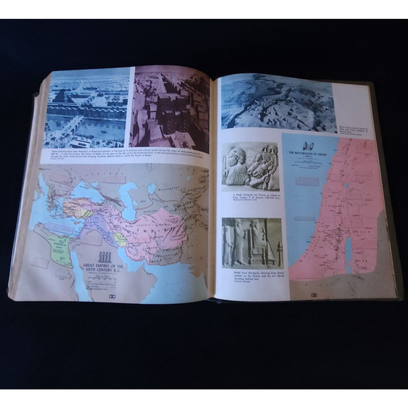 Vtg Hertel Holy Bible New Standard Reference Edition Blue Ribbon Leather 1965-66 - Picture 13 of 15